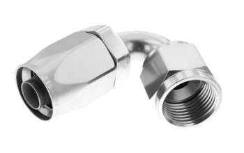 -06 120° female aluminum hose end - non-swivel -...