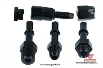 -08 to 3/8" SAE quick disconnect female straight - black | RHP