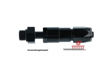 -08 to 3/8" SAE quick disconnect female straight - black | RHP
