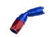 -06 to 3/8" SAE quick disconnect female 45deg - Red / blue | RHP