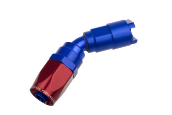 -08 to 3/8" SAE quick disconnect female 45deg - Red...