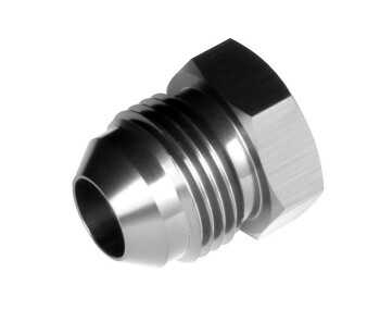 -06 AN / JIC aluminum flare plug - blue | RHP