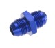 -03 male to male 3/8" x 24 AN / JIC flare union - blue | RHP