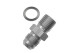 -06 male AN / JIC flare to M12x1.5 inverted adapter - clear | RHP