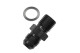 -08 male AN / JIC flare to M18x1.5 inverted adapter - black | RHP