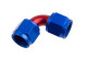 -08 female to female AN / JIC flare swivel coupling -90° - red&blue | RHP