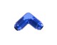 -04 male 90° AN / JIC flare adapter - blue | RHP