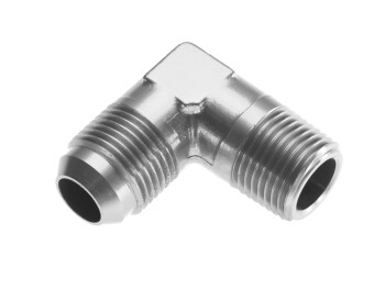 -03 90° male adapter to -04 (1/4") NPT male -...
