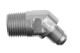 -03 45° male adapter to -02 (1/8") NPT male - clear | RHP