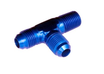 -10 x -08 (1/2") tee with thread on the run - blue |...