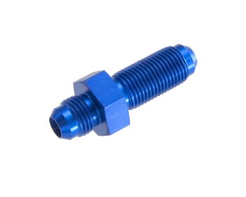 -08 straight male AN / JIC bulkhead - blue | RHP