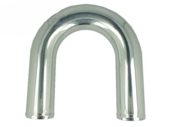 Aluminium elbow 180° with 76mm diameter, Mandrel...