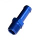 -10 (5 / 8") OD hose nipple to -08 (1/2") NPT male - straight - blue | RHP