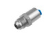 -6AN Male to 3/8" Clip Rail - clear | RHP