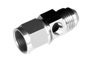 -04 male to -04 female AN / JIC with 1/8" NPT in hex...