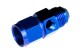 -08 male to -08 female AN / JIC with 1/8" NPT in hex - blue | RHP
