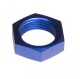 -08 AN / JIC aluminum bulkhead nut - blue - 2 / pkg | RHP