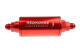 6" Cylindrical In-Line Race Fuel Filter - 08 AN - Red | RHP