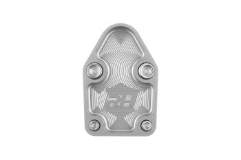 Aluminum Block-Off Plate for SBC ENGINE - Clear | RHP