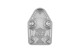 Aluminum Block-Off Plate for SBC ENGINE - Clear | RHP