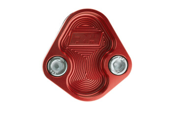 Aluminum Block-Off Plate for BBC ENGINE - Red | RHP