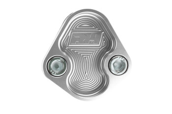 Aluminum Block-Off Plate for BBC ENGINE - Clear | RHP