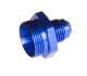 -06 male to -10 o-ring port adapter (high flow radius ORB) - blue | RHP