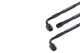 Straight -3 to 90° -3 20" Pre-Assembled brake line - black | RHP