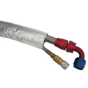 Heat Reflective Sleeve - silver - 32mm / 90cm length