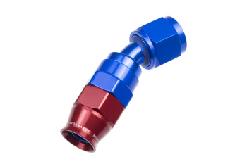 Dash 6 / -06 AN PTFE reusable hose end - blue / 30 °...