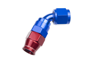 Dash 6 / -06 AN PTFE reusable hose end - blue / 60 °...