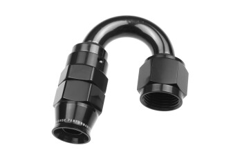 Dash 8 / -08 AN PTFE reusable hose end - black / 180...