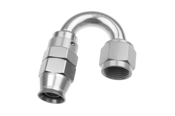 Dash 10 / -10 AN PTFE reusable hose end - clear / 180...