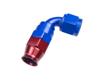 Dash 6 / -06 AN PTFE reusable hose end - blue / 90 °...