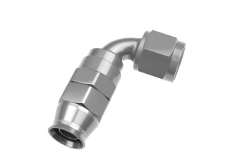 Dash 10 / -10 AN PTFE reusable hose end - clear / 90...