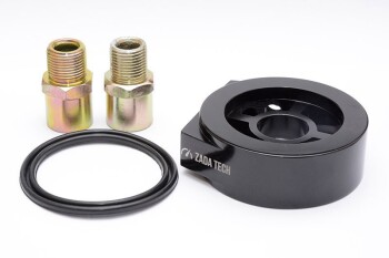 Oil filter adapter plate kit for oil sensors
