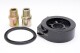 Oil filter adapter plate kit for oil sensors