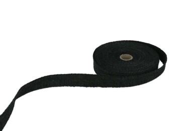 10m Heat Wrap - Ceramic - black - 25mm Width