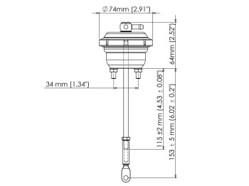 Actuator Mazda MPS Protegé 0,5 bar / 7 psi |...