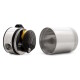 Oil catch can compact baffled mishimoto 2-port / polished | MMBCC-CBTWO-P