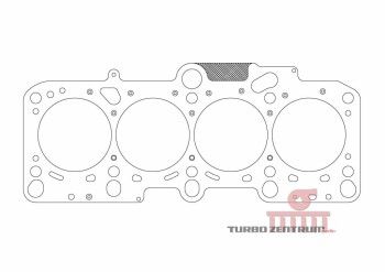 Cylinder head gasket for VW Polo R / 82.00mm / 1.35mm | ATHENA