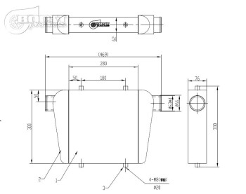 Intercooler 280x300x76mm - 63mm - Competition - 300HP