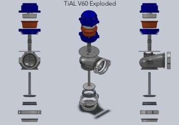 Wastegate TiAL V60, black, 0,37bar