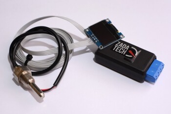 OLED digital single transmission temperature gauge (Fahrenheit) | Zada Tech