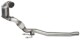 HJS Tuning Downpipe 76mm VW Golf MK7 R 2.0 - 228KW Euro 6 (without OPF)