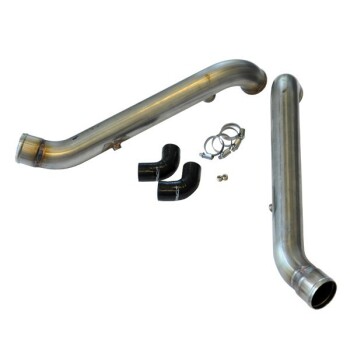 034Motorsport Bipipe Set, Stainless Steel with WMI Bungs, Raw, Audi A6 2.7T (1998-2004)