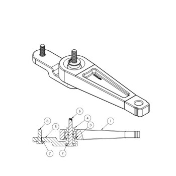 Billet Dogbone Mount, Audi A3 (2006-2013)