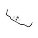 Solid Rear Sway Bar, Adjustable, Volkswagen Jetta FWD (2011-2015)