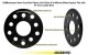 Wheel Spacer Pair, 5mm, 5x112mm & 5x100mm with 57.1mm Center Bore, Volkswagen GTI (2010-2014)
