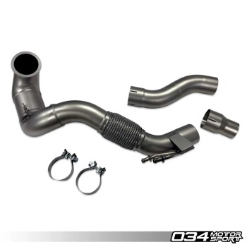 Cast Stainless Steel Racing Downpipe for 8V Audi A3 FWD...